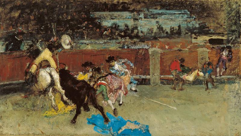 Marsal, Mariano Fortuny y Bullfight Wounded Picador china oil painting image